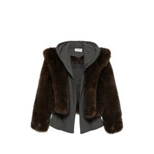 System Brown Jackets - Faux Fur & Shearling Jackets Women